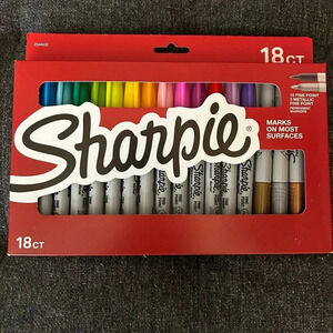 New Sharpie 18 ct Quick Drying Marker
